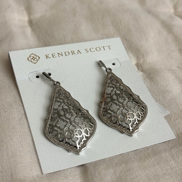 Kendra Scott Addie Drop Silver Earrings - Picture 4 of 6
